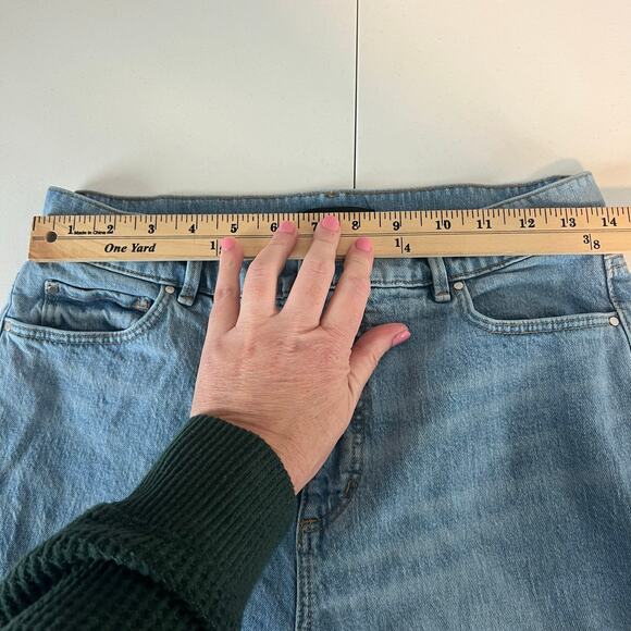 Ann Taylor The Kick Crop High Rise Jeans Size 4 Raw Hem - Picture 15 of 16